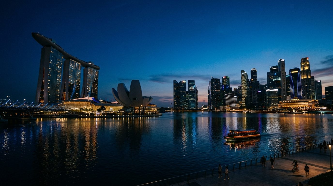 Singapore Marina Bay skyline